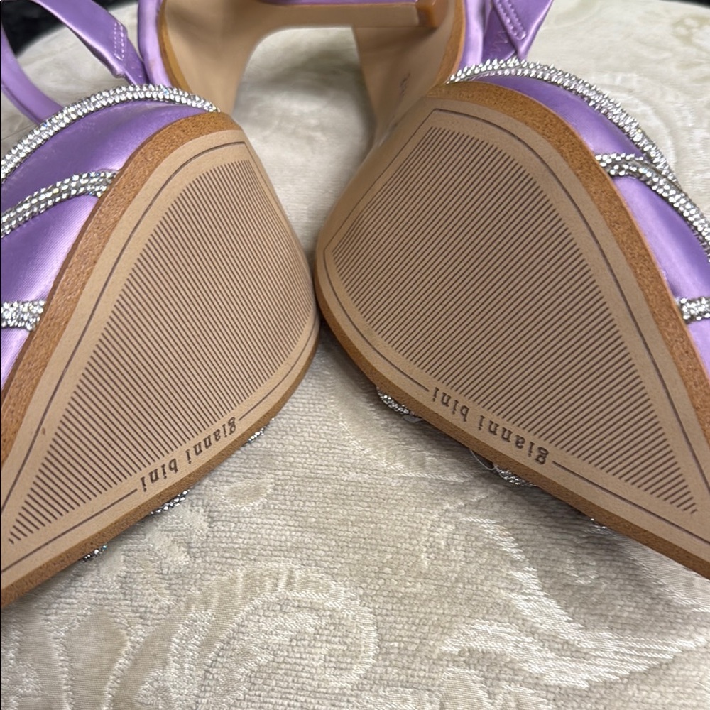 Gianni Bini Lavender Embellished Heels - Picture 4 of 5